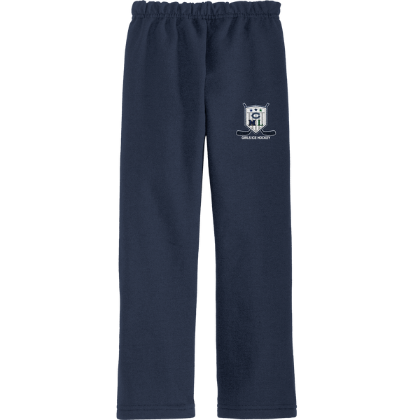 CML Girls Ice Hockey Heavy Blend Open Bottom Sweatpant