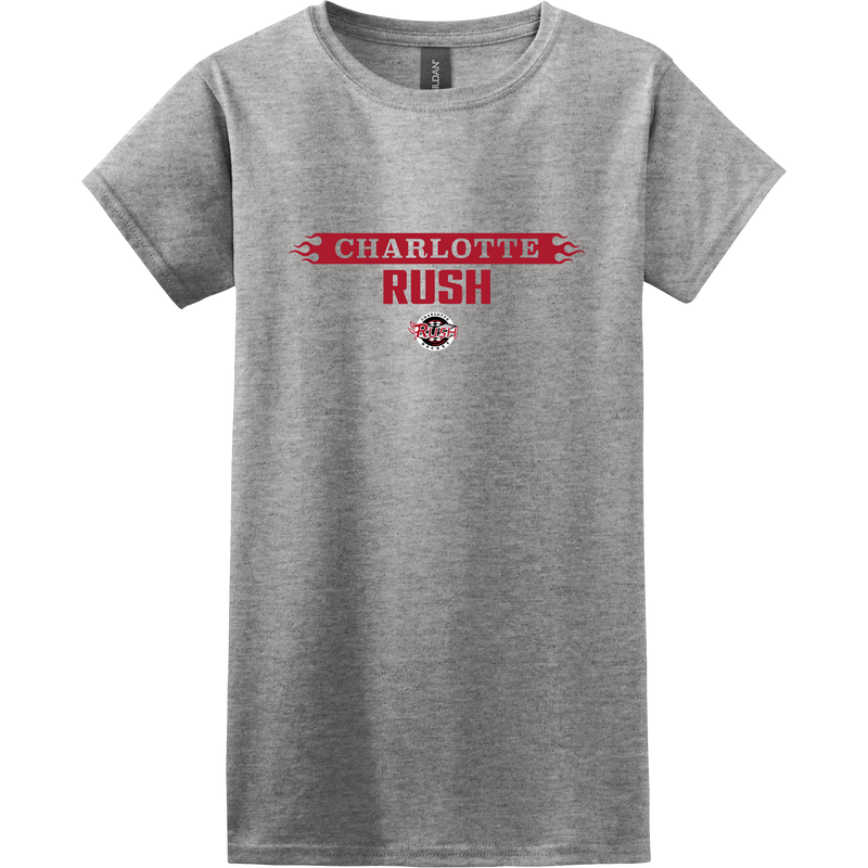 Charlotte Rush Hockey Softstyle Ladies T-Shirt