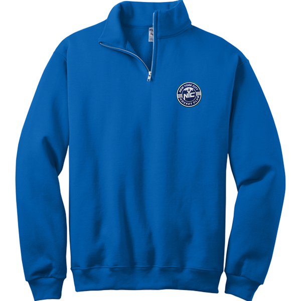 NYC Hockey Club NuBlend 1/4-Zip Cadet Collar Sweatshirt