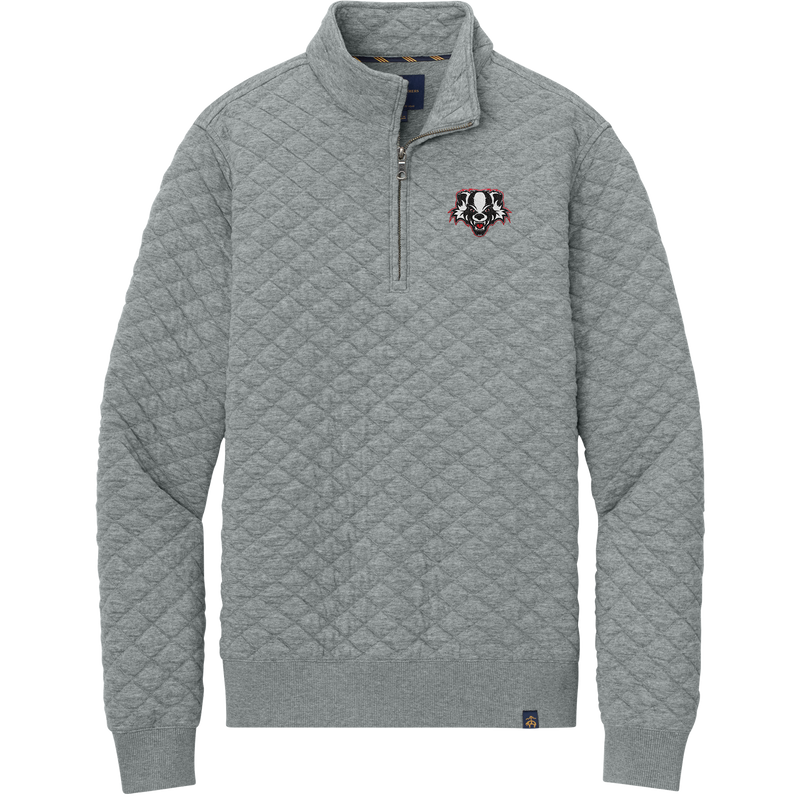 Scary Badgers Brooks Brothers Diamond Quilt 1/4-Zip