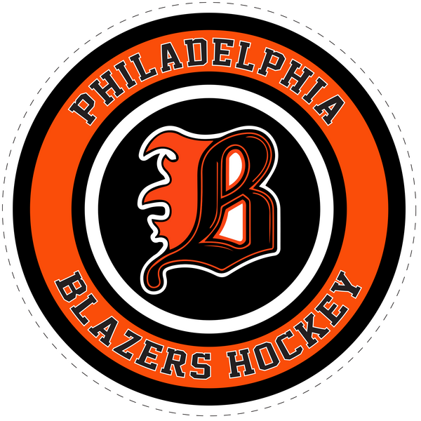 Philadelphia Blazers Static Cling Clear Window Decal