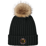MD Jr. Black Bears Faux Fur Pom Beanie