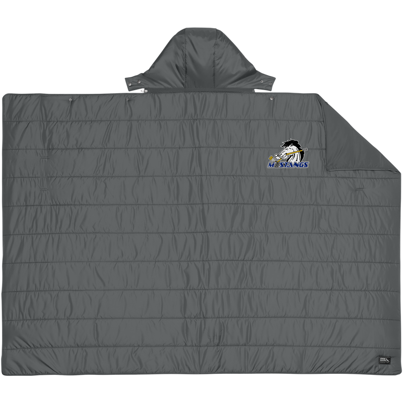 Mid-State Mustangs Eddie Bauer Puffy Camp Poncho