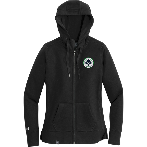 North Park Hockey New Era Ladies French Terry Full-Zip Hoodie