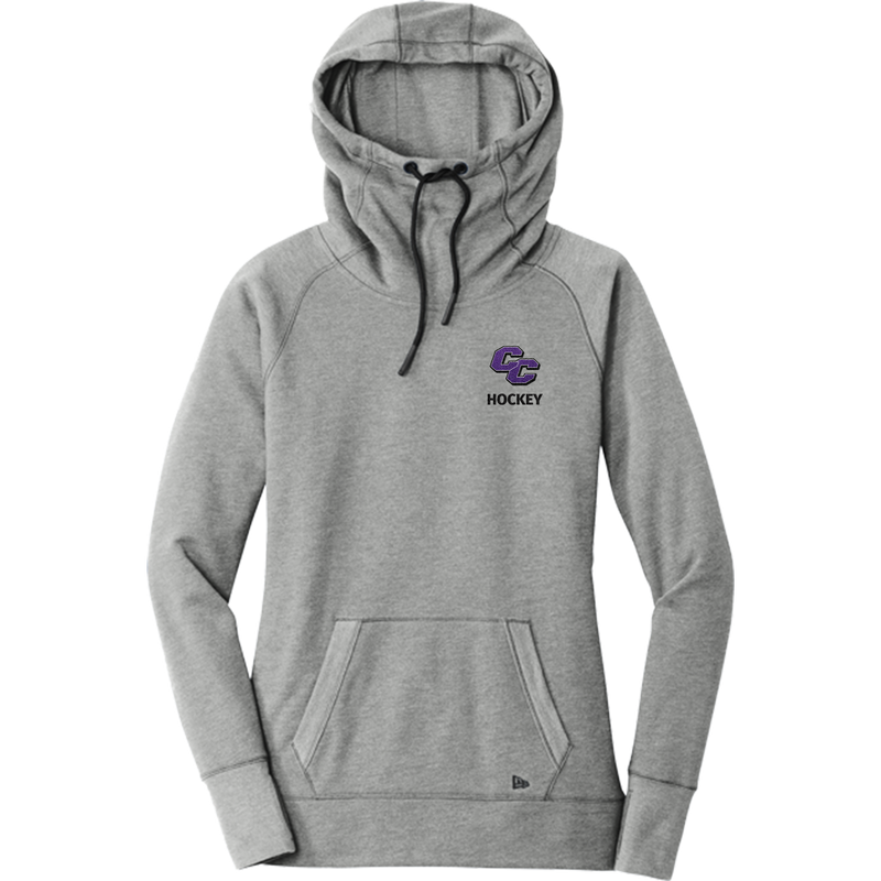 Curry College New Era Ladies Tri-Blend Fleece Pullover Hoodie