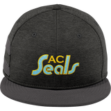 Atlantic City Seals New Era Shadow Heather Striped Flat Bill Snapback Cap