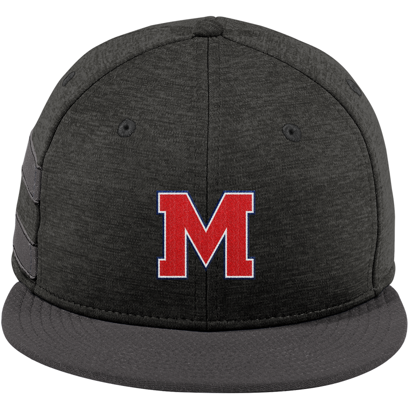 Mount St. Charles New Era Shadow Heather Striped Flat Bill Snapback Cap