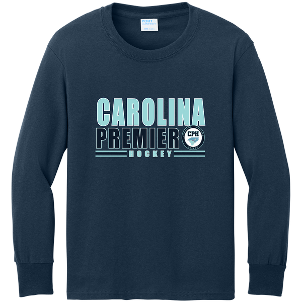 Carolina Premier Hockey Youth Long Sleeve Core Cotton Tee