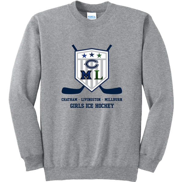 CML Girls Ice Hockey Essential Fleece Crewneck Sweatshirt