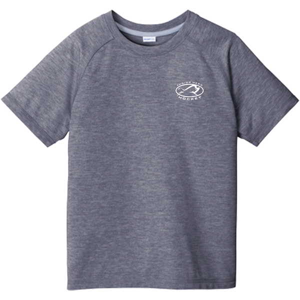 Jr. Herd Youth PosiCharge Tri-Blend Wicking Raglan Tee